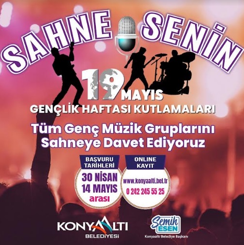 KONYAALTI’NDA SAHNE GENÇLERİN