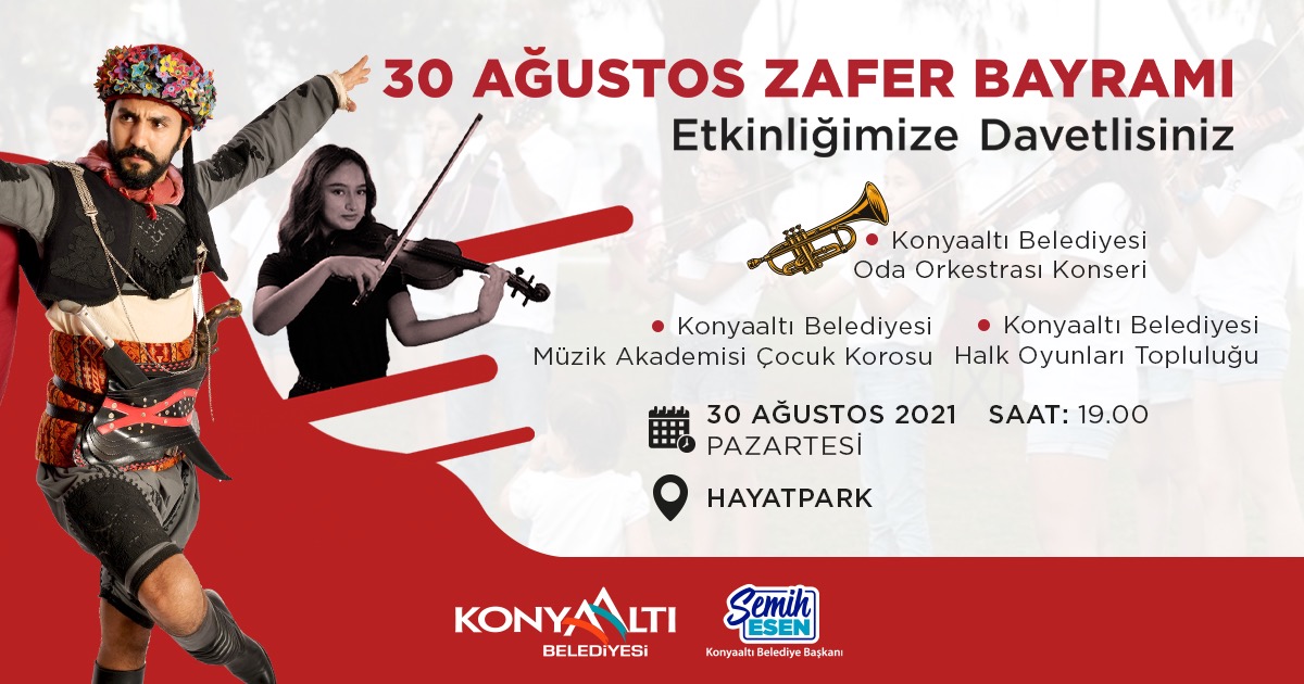 Konyaaltı, Zafer Bayramı’nı HayatPark’ta kutlayacak