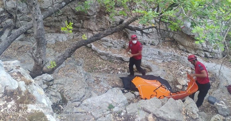  Likya Yolu'nda yürüyüş esnasında dengesini kaybederek kayalıklardan düşen gurbetçinin cesedi bılundu