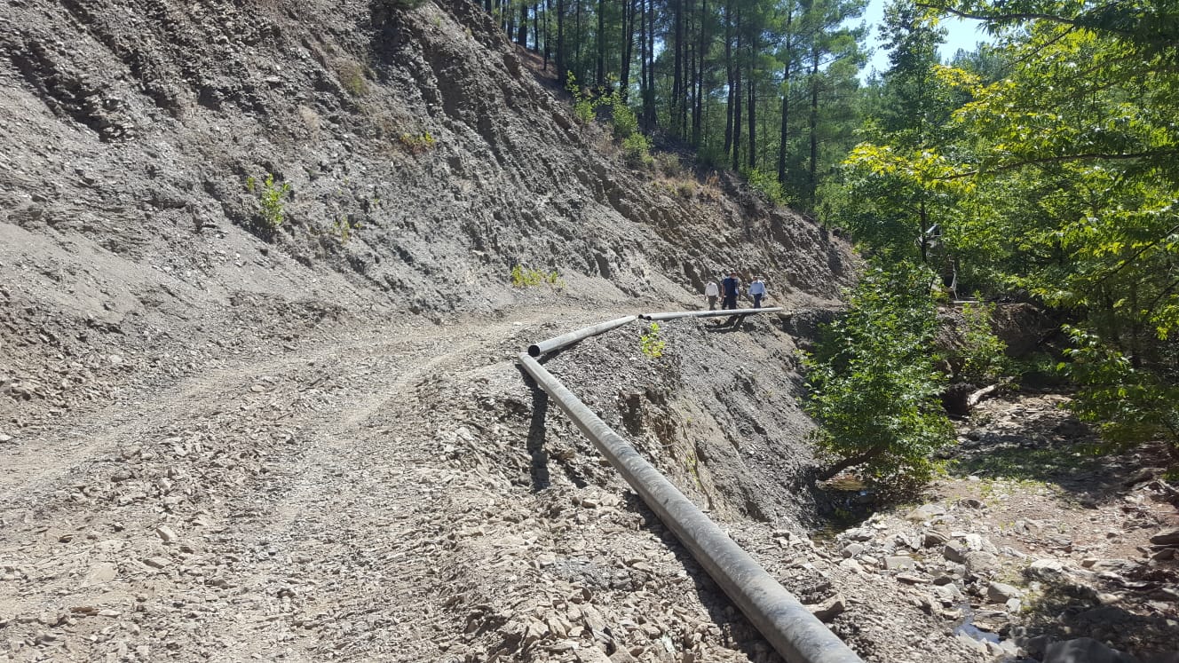 Manavgat Kızıldağ'da içme suyu hattı yenilendi