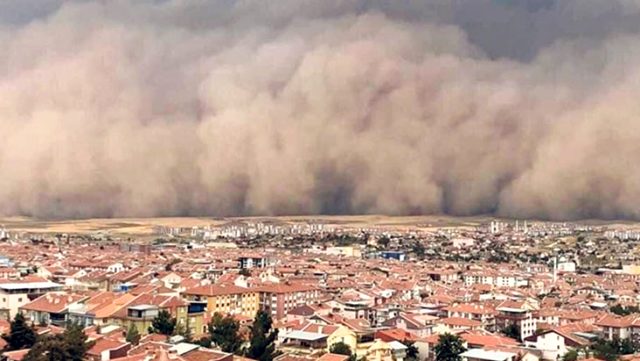 Meteoroloji'den kuvvetli sağanak yağış ve toz fırtınası uyarısı