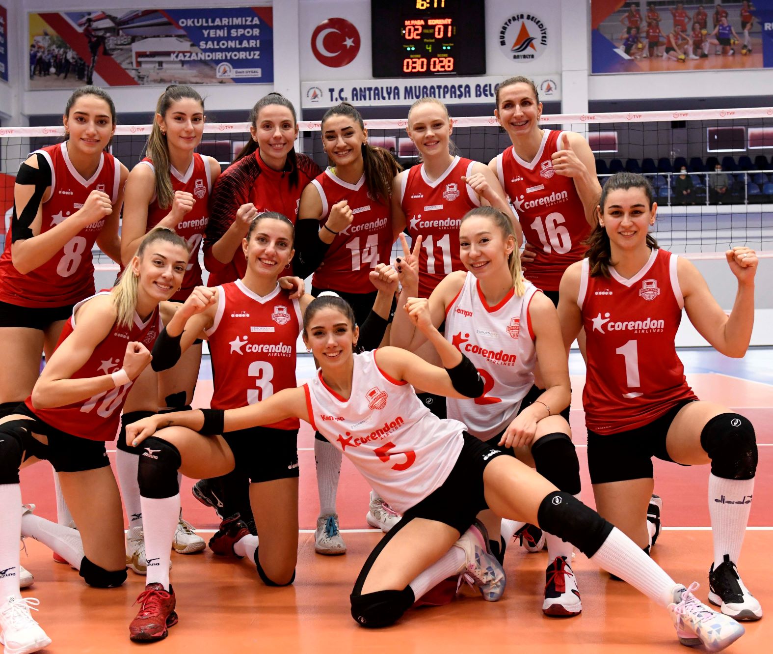 Muratpaşa Belediyespor, Sigorta Shop Kadınlar Voleybol 1. Ligi’nde ilk yarıyı lider tamamladı