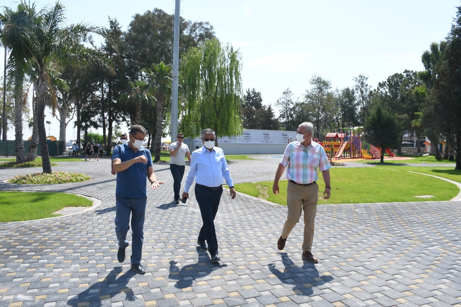 Olbia Parkı’nın yeniden düzenlenme çalışmalarını başkan Topaloğlu, yerinde inceledi