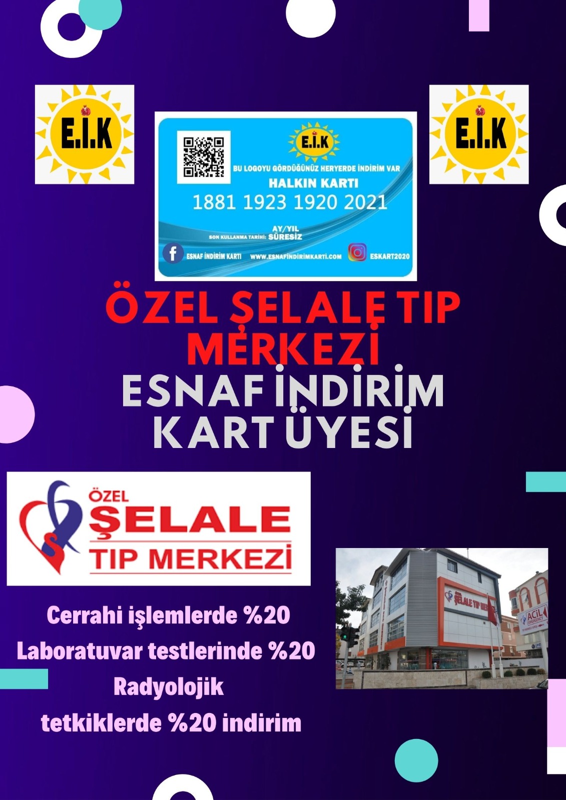 ÖZEL ŞELALE TIP MERKEZİ ESNAF KART İNDİRİM ÜYESİ