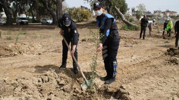  POLİS Teşkilatı'nın kuruluşunun 176. yıl dönümü dolayısıyla fidan diktiler