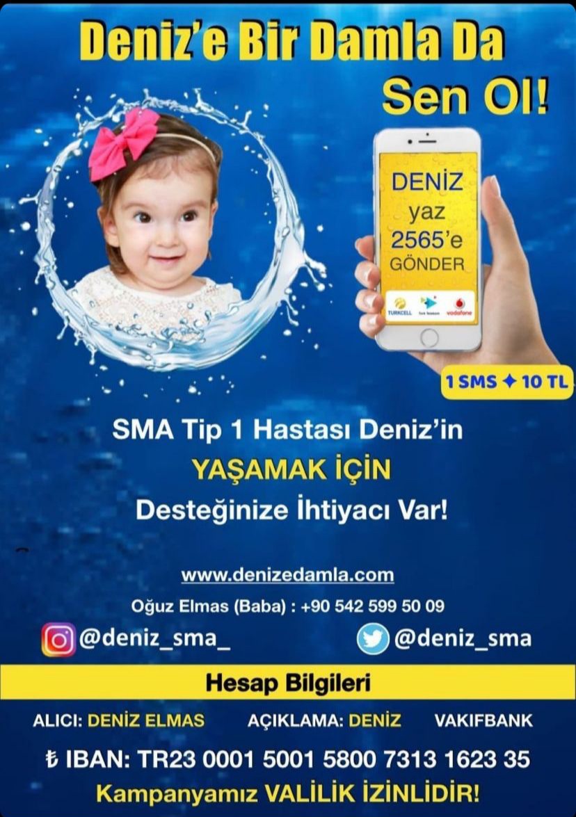 SMA TİP 1 HASTASI DENİZ BEBEĞE UMUT OL!