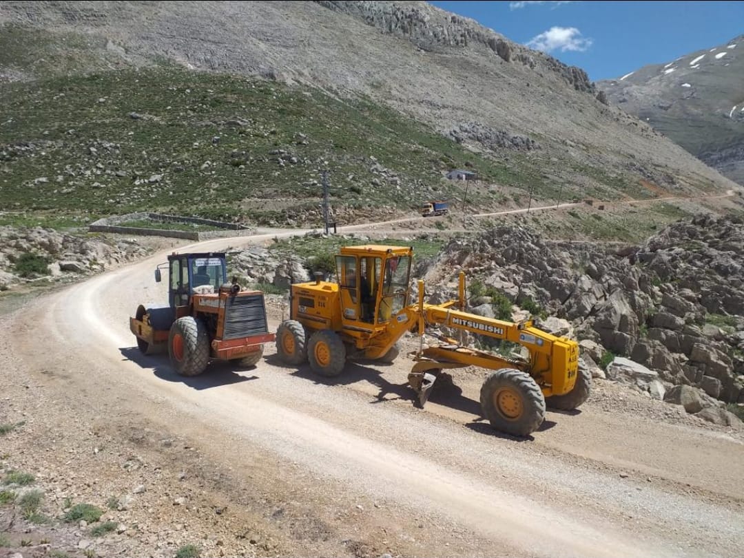 Söbüçimen yayla yoluna bakım onarım