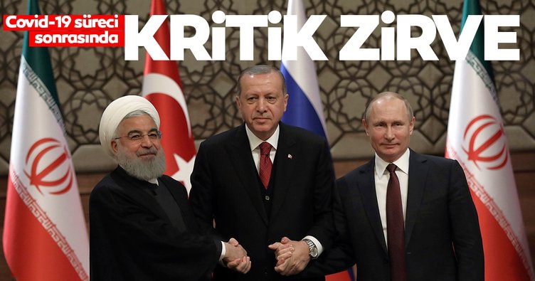 SON DAKİKA! Başkan Erdoğan, Putin ve Ruhani'nin Kritik İdlib zirvesi başladı!
