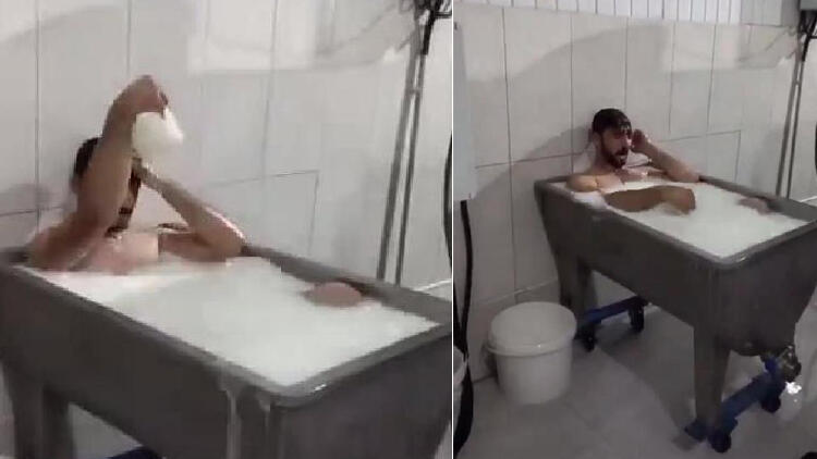 Süt kazanı içinde banyo skandalında yeni gelişme! Takipsizlik başvurusu...