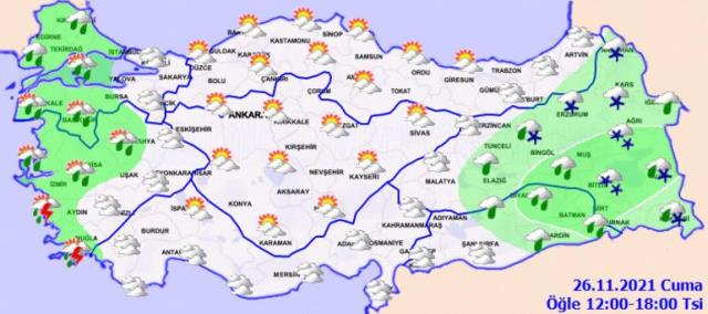 Tüm Türkiye için yoğun kar ve yağmur uyarısı