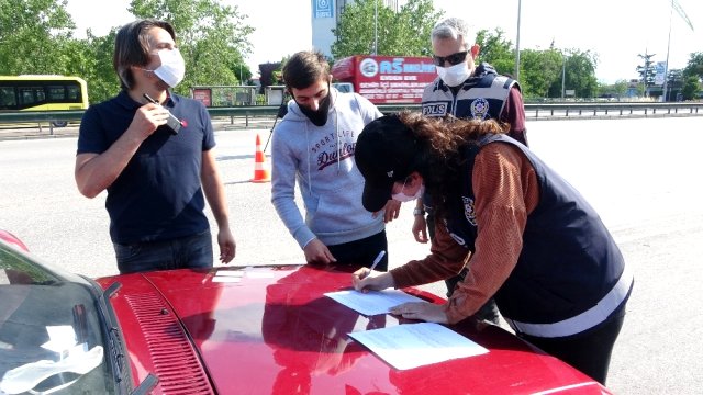 Uyanıkların bayram tatili yolculuğu, para cezasıyla son buldu