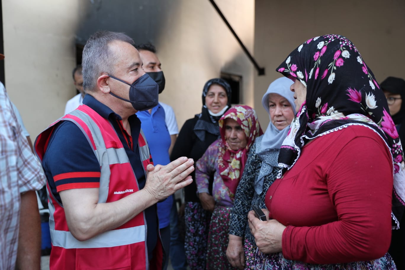 Yangın bölgesinde su borçları silindi