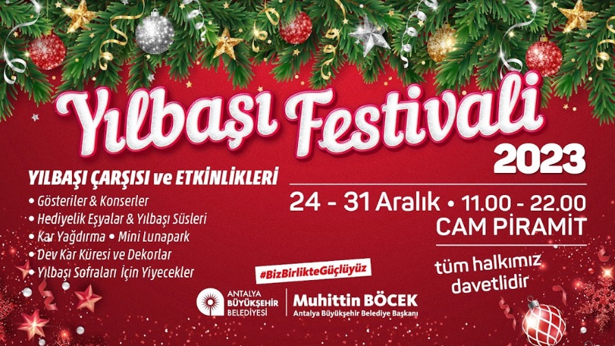 YENİ YIL EĞLENCESİ BÜYÜKŞEHİR’İN YILBAŞI FESTİVALİNDE YAŞANACAK