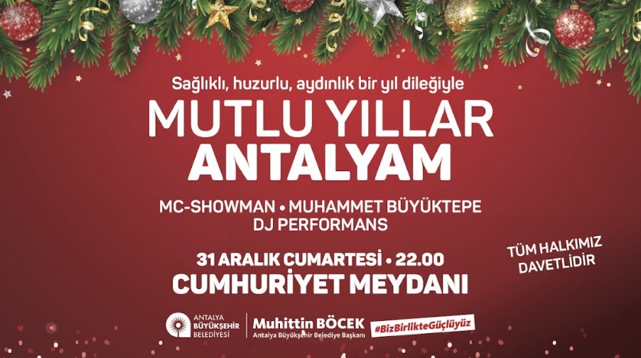 YENİ YIL KUTLAMALARININ ADRESİ CUMHURİYET MEYDANI OLACAK