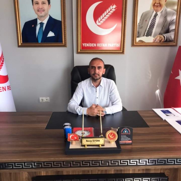 Yeniden Refah Partisi Konyaaltı İlçe Başkanı Recep Öztürk 10 KASIM mesajı