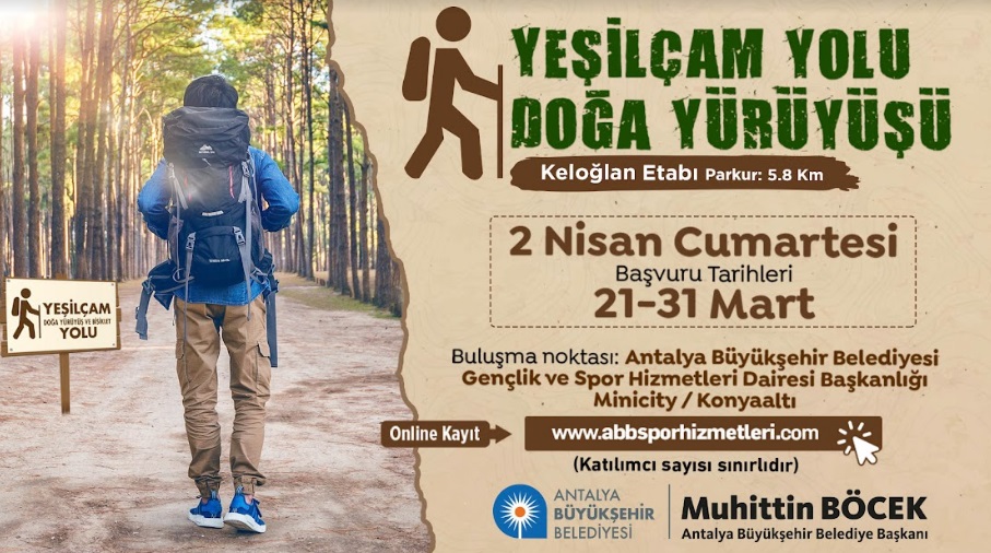 YEŞİLÇAM YOLUNDA DOĞA YÜRÜYÜŞÜ DÜZENLENDİ