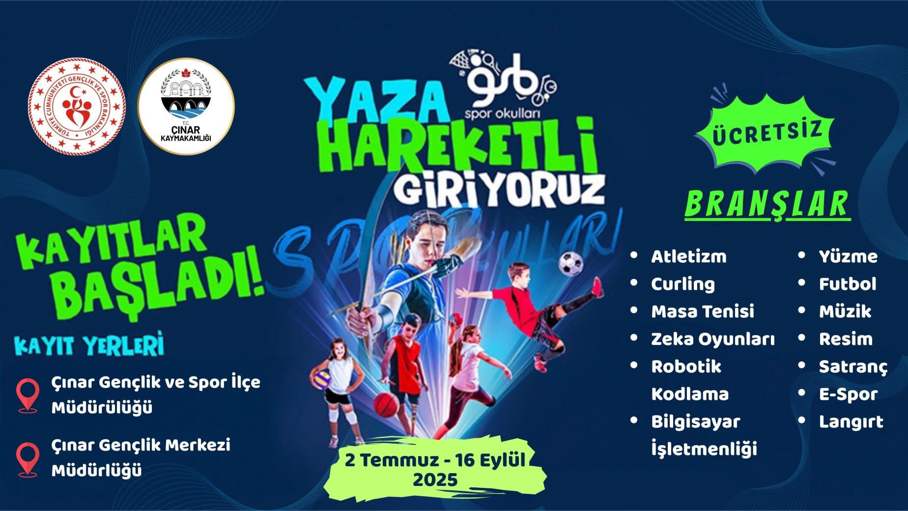 ÇINARLI GENÇLER SPORA VE EĞLENCEYE DOYACAK - Görsel 3