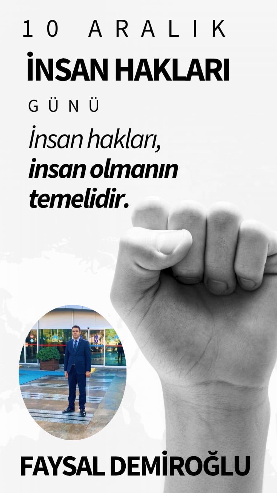 Şanlıurfalı Kanaat Önderi Faysal Demiroğlu 10 Aralık İçin Mesaj Paylaştı  - Görsel 1