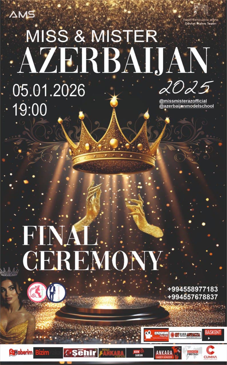 Azerbaycan Güzeli ve Bayı 2025” Ulusal Güzellik Yarışması Finali 5 Ocak 2026'da Düzenlenecek - Görsel 1