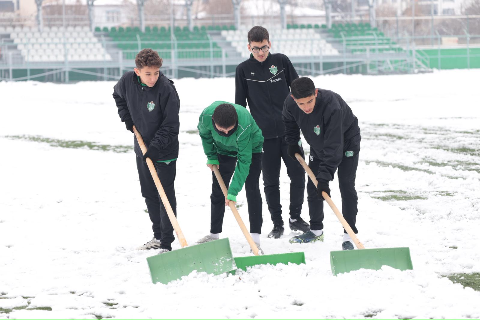 IĞDIRLI GENÇ FUTBOLCULARIN KARLA İMTİHANI  - Görsel 3