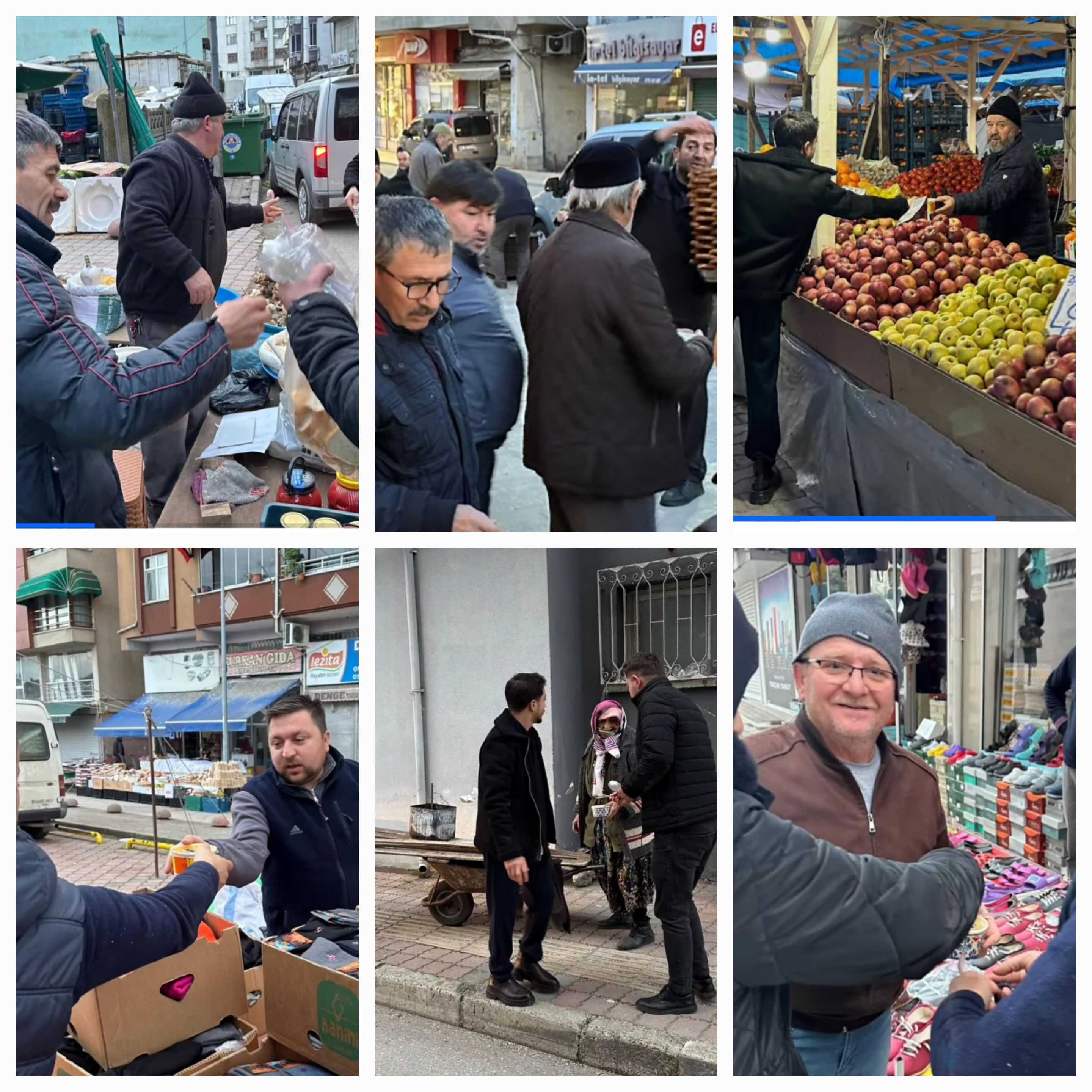 Anahtar Parti Terme İlçe Başkanlığı Sabah Namazı Sonrası Camide ve Cuma Pazarı’nda Vatandaşlara Çorba İkram Etti - Görsel 1