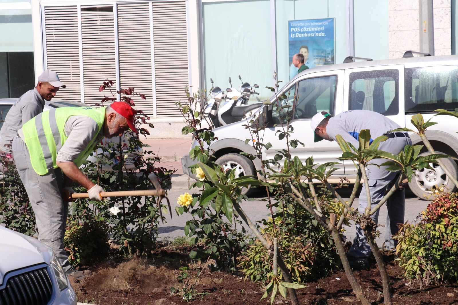 BELEDİYE EKİPLERİNDEN ÇİÇEK SEFERBERLİĞİ - Görsel 4