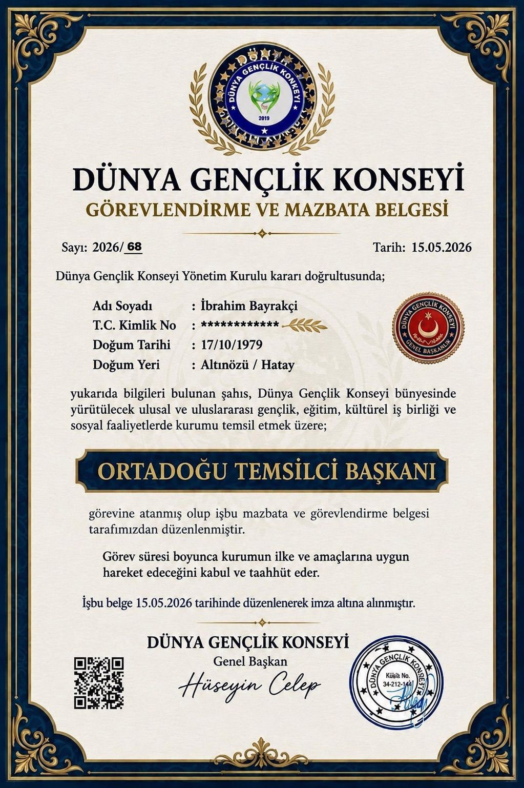 Dünya Gençlik Konseyi Ortadoğu Bölge Başkanı İbrahim Bayrakçi: “Gençlerimizin en büyük sorunu gelecek korkusudur” - Görsel 1