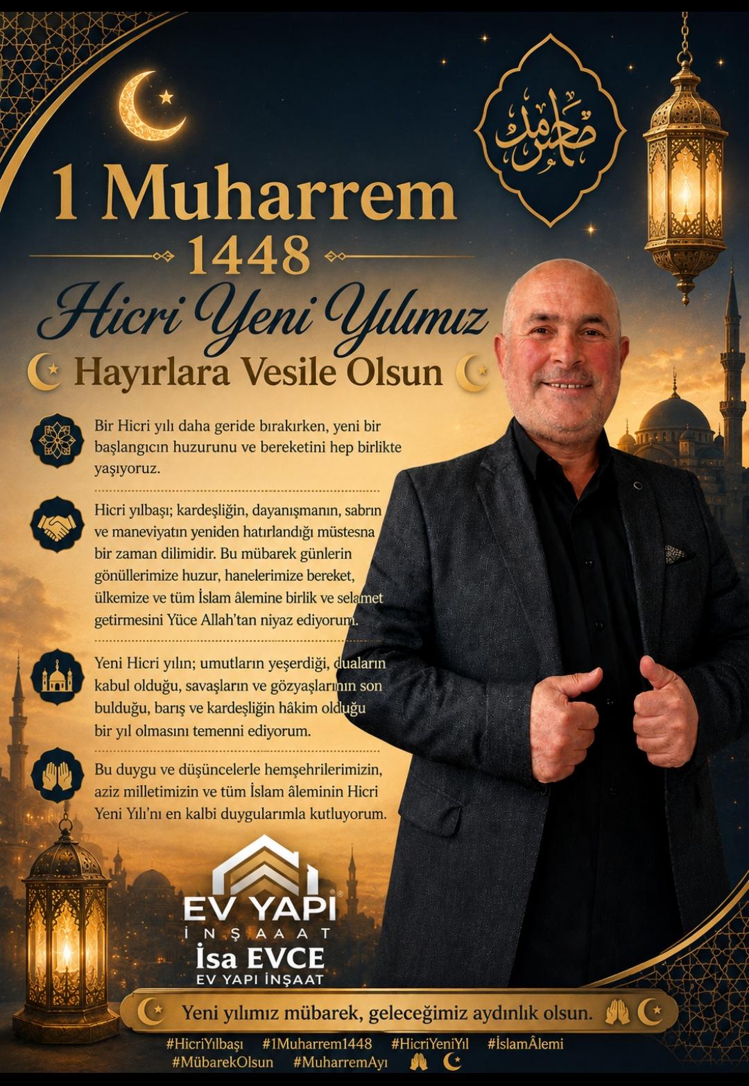 İsa Evce “Hicri Yeni Yılımız Mübarek Olsun - Görsel 1