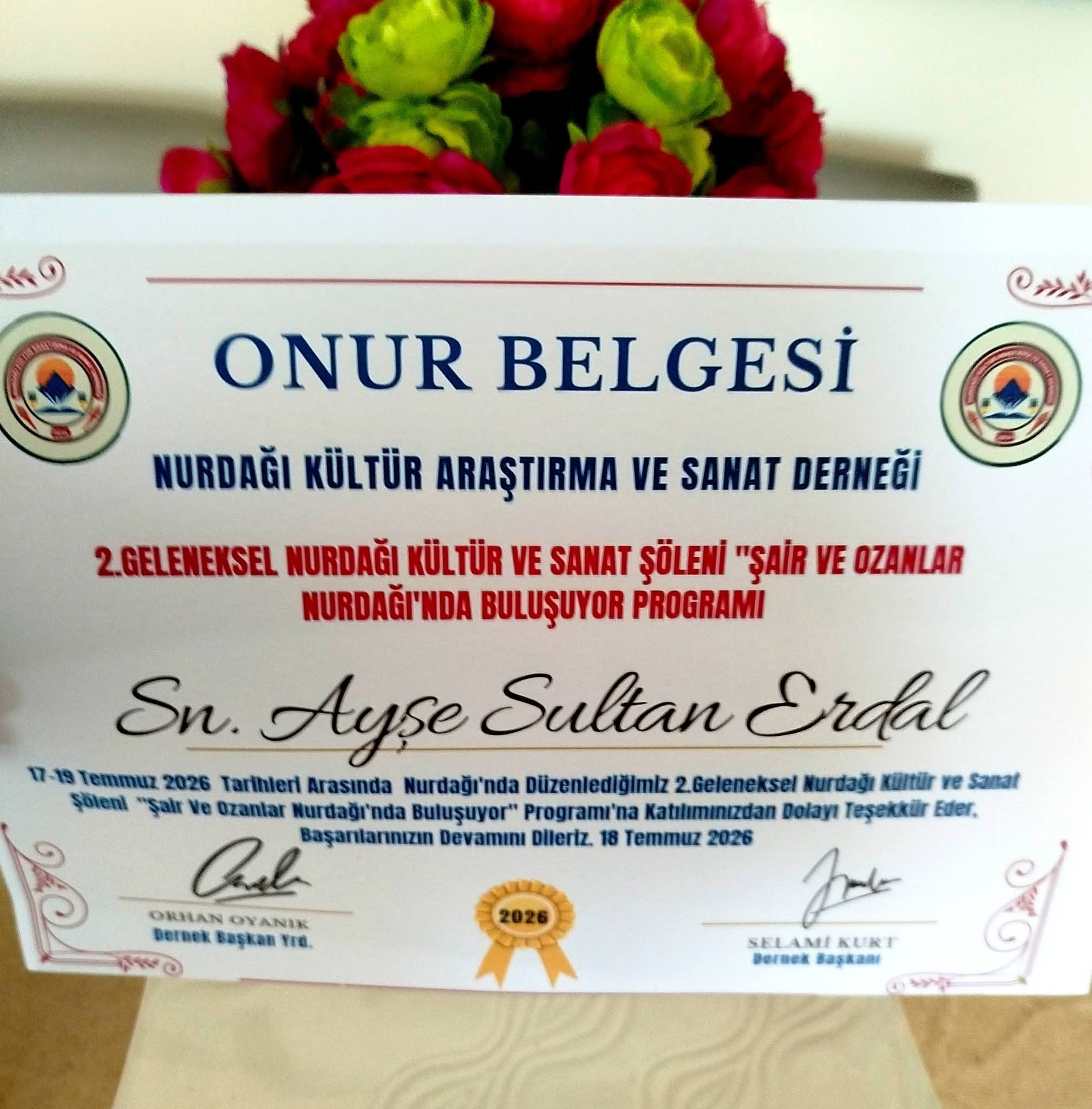 ​Antalya Yörük Türkmen Vakfı Başkanı Ayşe Sultan Erdal’a Nurdağı’nda Anlamlı Ödül - Görsel 3
