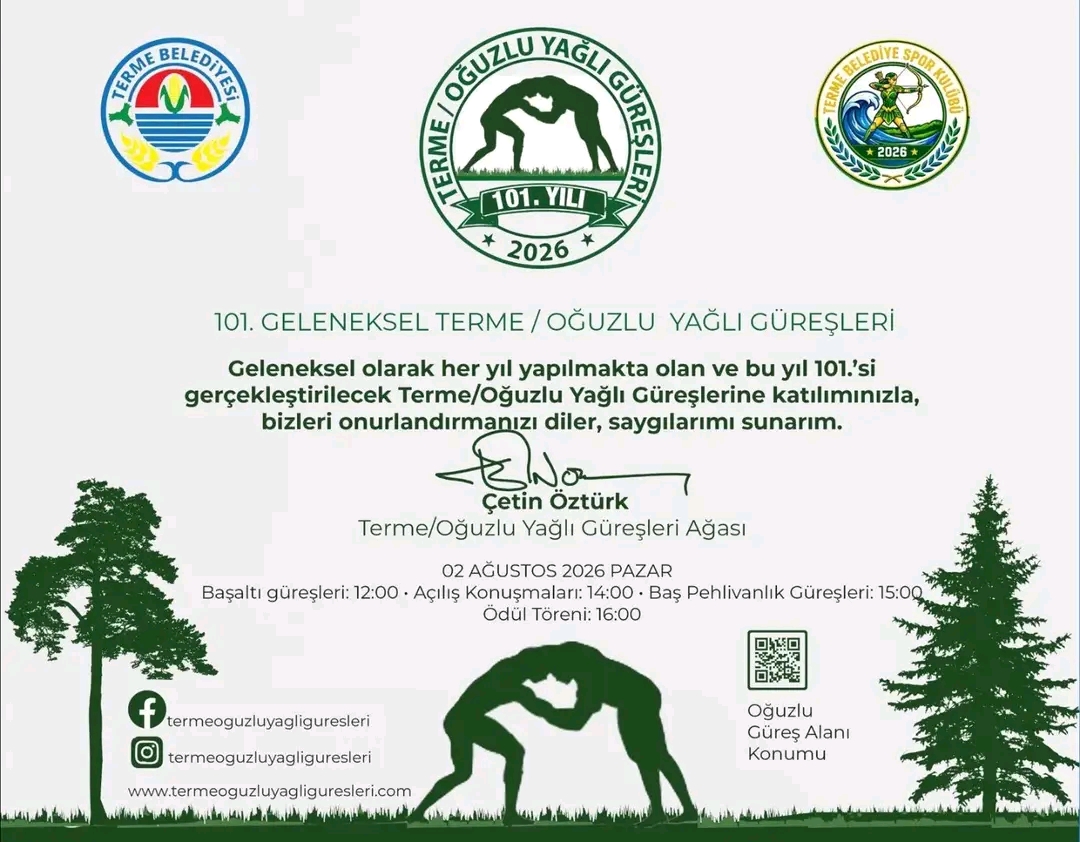 101. Geleneksel Terme Oğuzlu Yağlı Güreşleri 2 Ağustos’ta Er Meydanında Başlıyor - Görsel 4