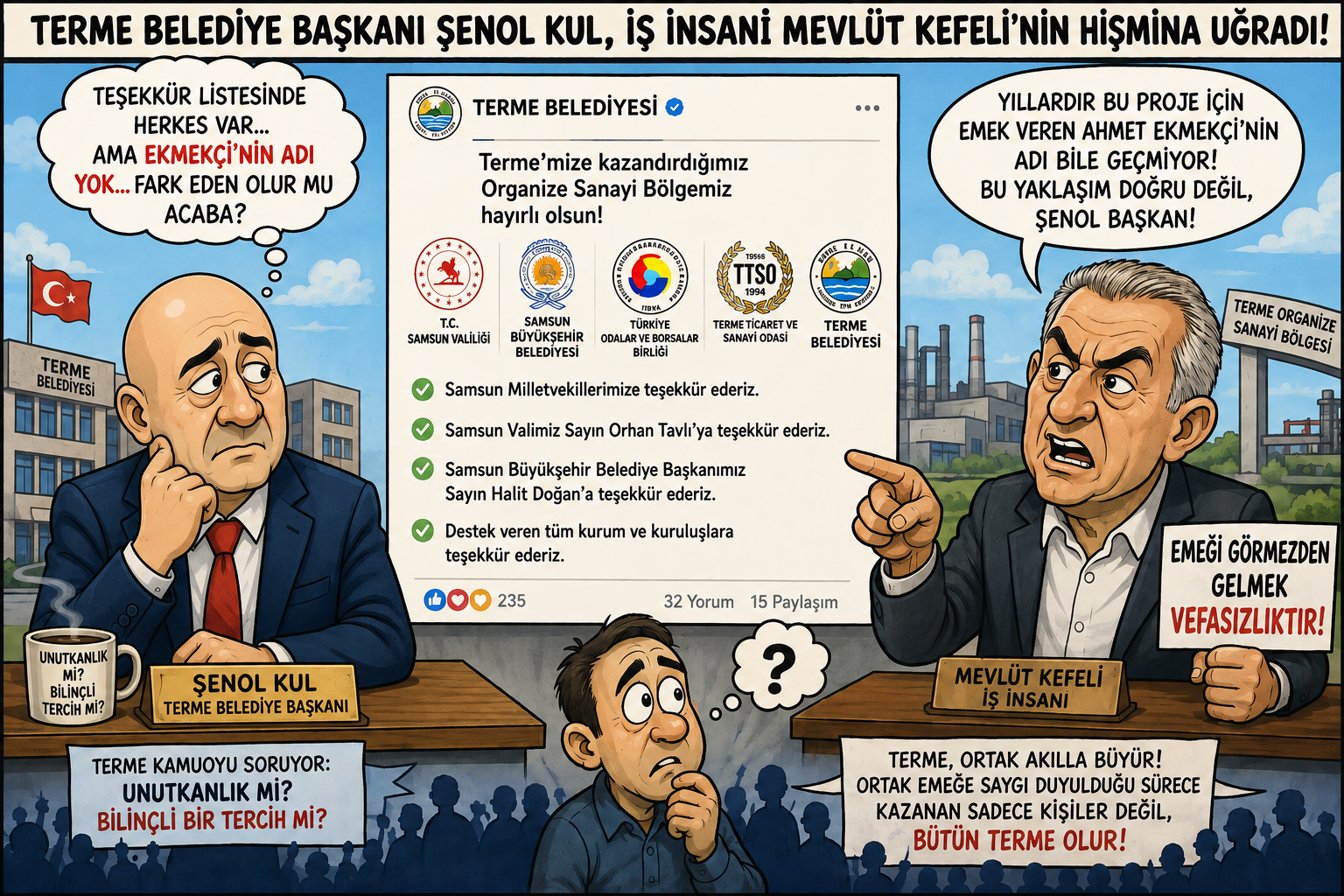Terme Belediye Başkanı Şenol Kul, İş İnsanı Mevlüt Kefeli’nin Hışmına Uğradı - Görsel 1