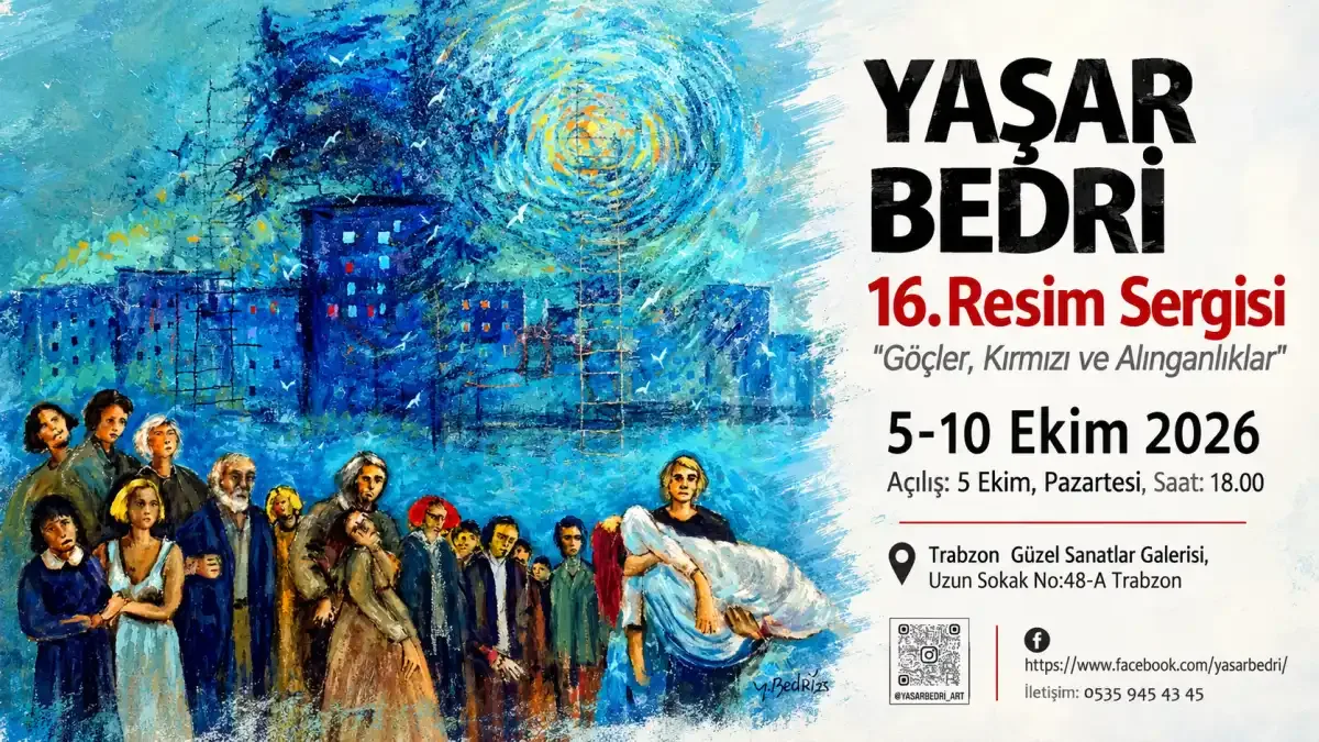 Yaşar Bedri Özdemir’in 16. Resim Sergisi Trabzon’da açılıyor