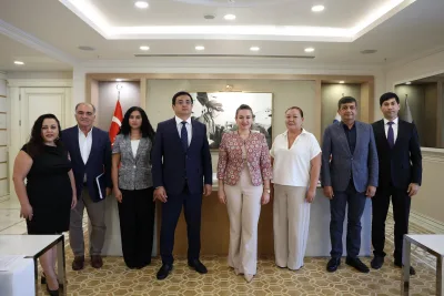 Kırgız Cumhuriyeti Antalya Başkonsolosu Başkan Vekili Özdemir’i ziyaret etti
