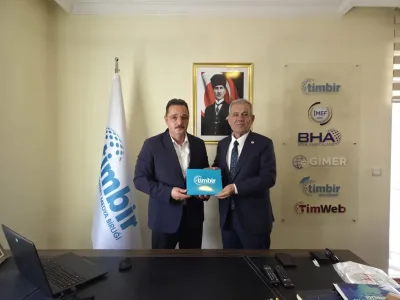TİMBİR Genel Başkanı Basa’ya Türkiye Gazeteciler Federasyonu Genel Başkanı Karaca'dan ziyaret