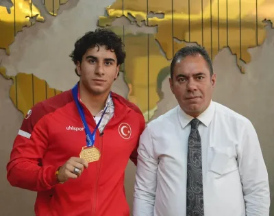Başkan Senger, Avrupa Şampiyonu Diyar Savcı’yı ağırladı