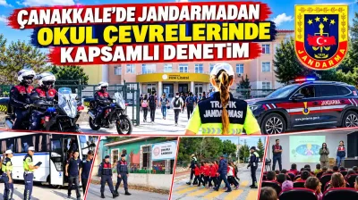 Çanakkale’de jandarmadan okul çevrelerinde kapsamlı denetim